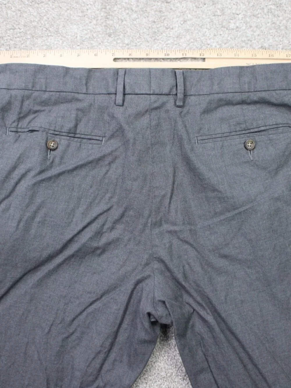 J. Crew Chino Pants Mens 36x29 Gray Bowery Classic Fit 100% Cotton Flat Front